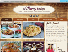 Tablet Screenshot of amerryrecipe.com